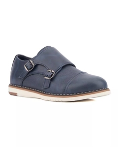 Маленькие мальчики Юношеские туфли Michael Dress Casual Monk Strap, синий Xray