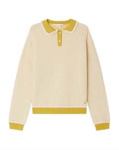 Фактурная рубашка поло, нейтральный Bonpoint