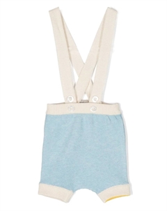 Трикотажные шорты с контрастной отделкой, синий Gensami kids