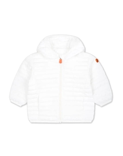 Пуховик с капюшоном, белый Save the duck kids