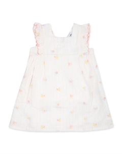 Платье с цветочной вышивкой, белый Tartine et chocolat