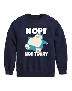 Флисовая толстовка с покемоном Снорлаксом для мальчиков 8-20 лет, нет, не сегодня, синий Licensed character