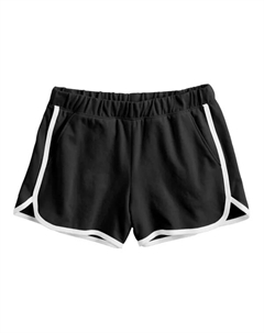 Шорты для черлидинга с заниженной талией для девочек 6-20 лет, обычные и plus, черный So