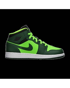 Кроссовки  1 Mid GS 'Gorge Green', зеленый Air jordan
