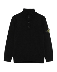 Свитер с нашивкой Compass, черный Stone island junior