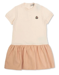 Платье с логотипом, розовый Moncler enfant