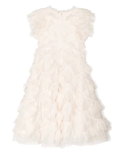Платье Genevieve с оборками, белый Needle & thread kids