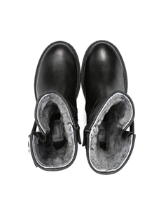 Ботинки с логотипом, черный Monnalisa