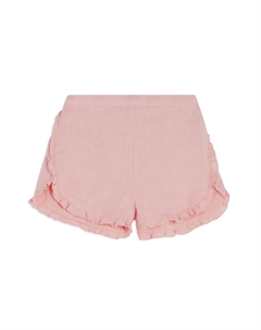 Льняные шорты с оборками, розовый Tartine et chocolat