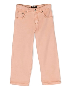 Брюки прямого кроя на пуговицах, оранжевый Molo