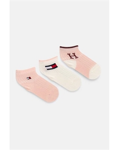 Детские носки 3 пары, розовый Tommy hilfiger