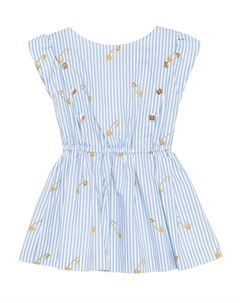 Платье в полоску, синий Versace kids