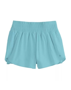 Беговые шорты с высокой талией для девочек 7-20 лет, стандартные и большие размеры, голубой Tek gear