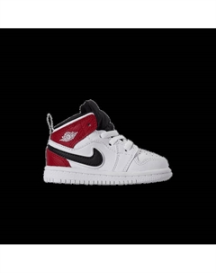 Кроссовки  1 Mid TD 'White Gym Red', белый Air jordan