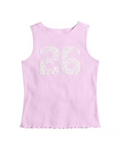 Майка-борцовка с высоким воротом и принтом для девочек 6-16 лет, цвет lace twenty six So