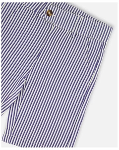 Шорты-бермуды Big Boys Slant Pocket Royal Blue Striped, синий Deux par deux