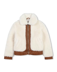 Шуба из искусственного меха, белый Chloé kids