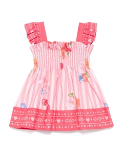 Платье в полоску, розовый Lapin house