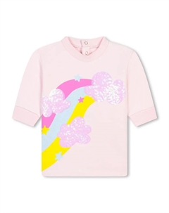 Платье мини с пайетками, розовый Billieblush