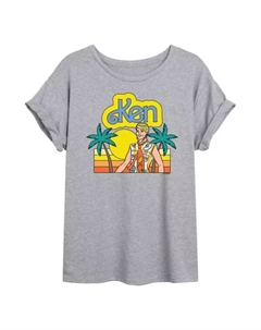 Оверсайз футболка Cali Sunset Ken для подростков, серый Barbie