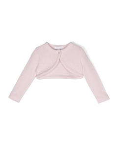 Укороченный кардиган тонкой вязки, розовый Monnalisa