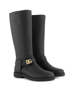 Ботинки с логотипом, черный Dolce & gabbana kids