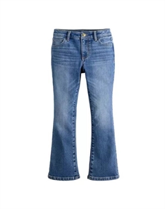 Джинсы bootcut средней посадки для девочек 4-12 лет, цвет medium wash Jumping beans