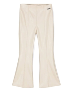 Расклешенные брюки с эластичным поясом, нейтральный Monnalisa