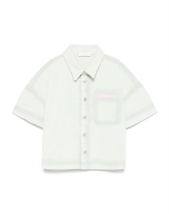 Рубашка с логотипом, зеленый Palm angels kids