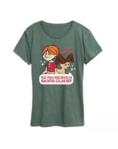 Футболка с рисунком Санты. Год без Санта-Клауса. Верите ли вы в него?, зеленый Licensed character