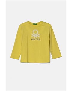 Детская хлопковая водолазка, желтый United colors of benetton