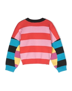 Толстовка в стиле колор-блок, розовый Stella mccartney kids