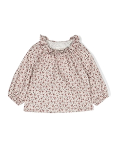 Блузка с цветочным принтом, розовый Teddy & minou