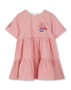 Платье в полоску, красный Kenzo kids