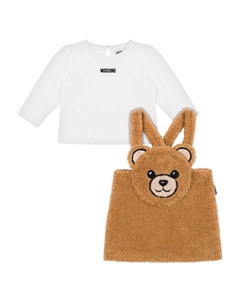 Флисовый комбинезон с аппликацией Moschino kids