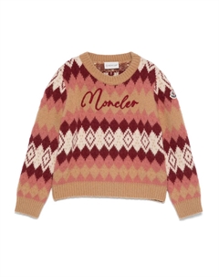 Свитер с орнаментом, нейтральный Moncler enfant