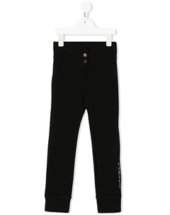 Брюки с пуговицей на поясе и логотипом, черный Givenchy kids