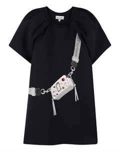 Платье мини Snapshot с принтом, синий Marc jacobs kids