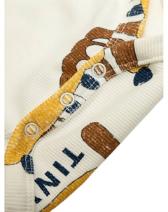 Ребристый боди с принтом собак, белый Tinycottons