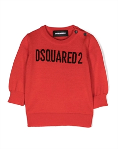 Джемпер с логотипом, красный Dsquared2 kids
