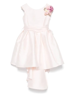 Платье с цветочной аппликацией, розовый Monnalisa