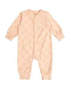 Комбинезон с цветочным узором, розовый Tinycottons
