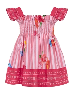 Платье мини в полоску, розовый Lapin house