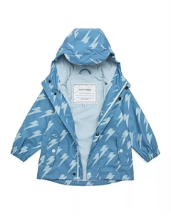 Детский непромокаемый дождевик Lightning Kids Bolt из переработанных материалов (унисекс), синий Snapper rock