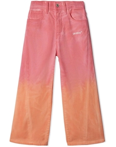 Широкие брюки Helvetica, розовый Off-white kids