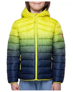 Мальчиковая легкая куртка-пуховик с реверсивным дизайном, желтый Rokka&rolla