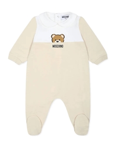 Пижама с логотипом, нейтральный Moschino kids