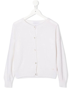 Кардиган с круглым вырезом, нейтральный Monnalisa