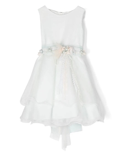 Платье без рукавов с цветочной аппликацией, синий Mimilù