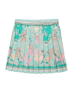 Юбка с графичным принтом, зеленый Versace kids
